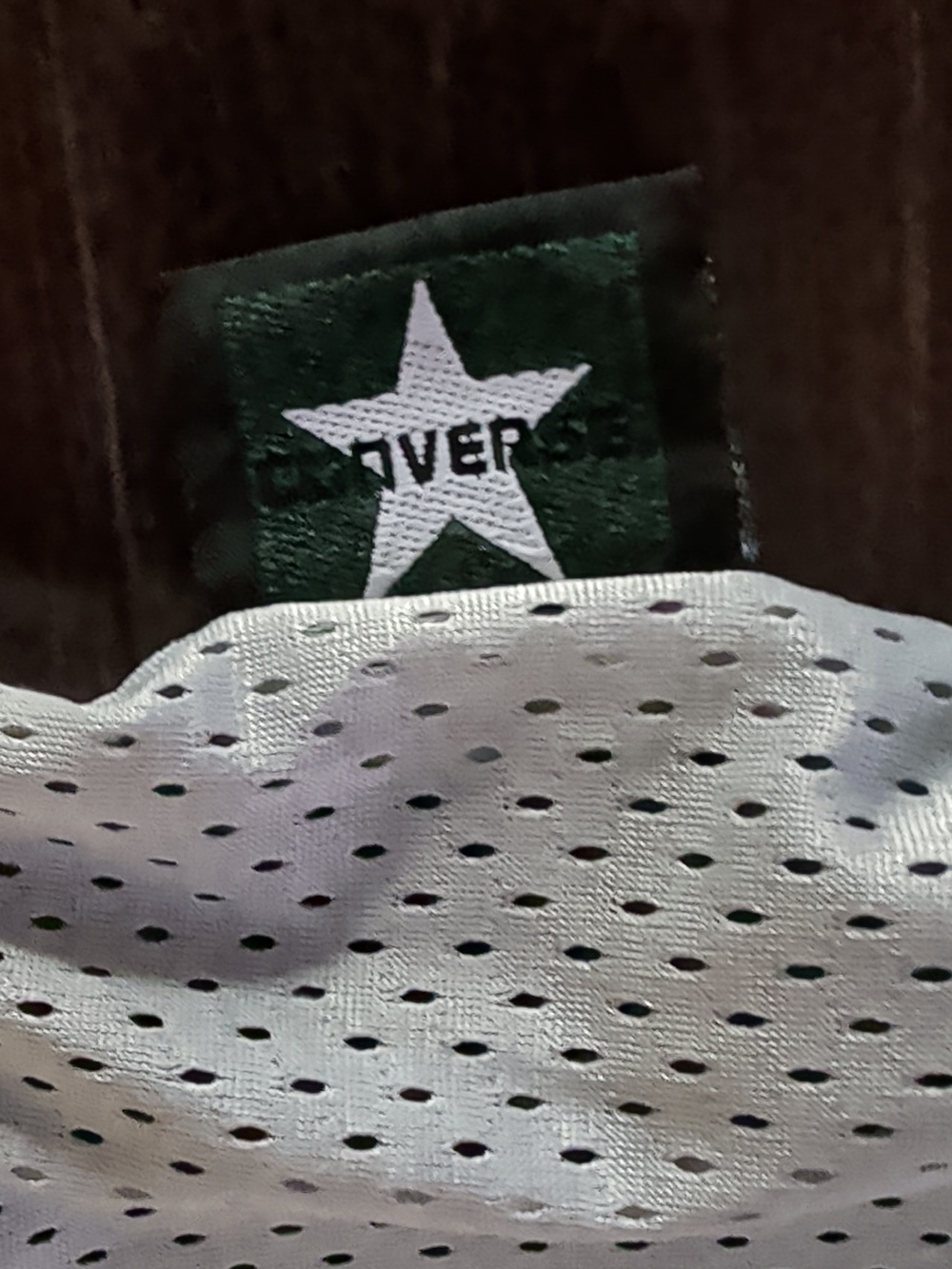 Vintage Converse Mesh Spellout Green REVERSIBLE GREY BLANK TANKTOP - Picture 7 of 8